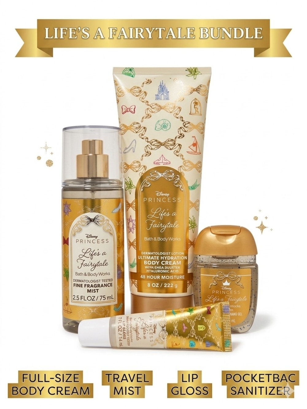 DISNEY Princess Life's a Fairytale Bath & Body Gift Set BATH & BODY WORKS collab